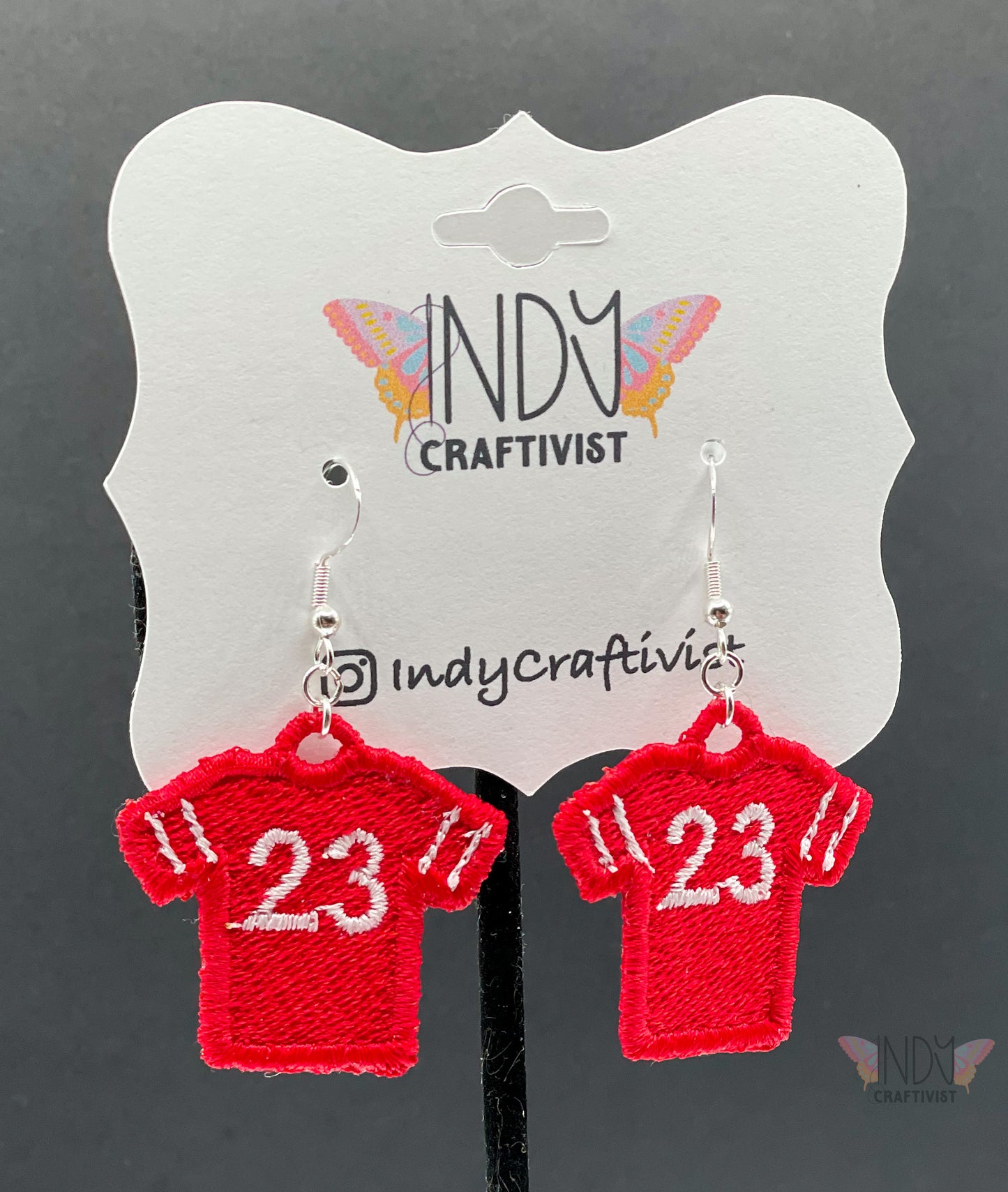 Made-To-Order Football Jersey Earrings