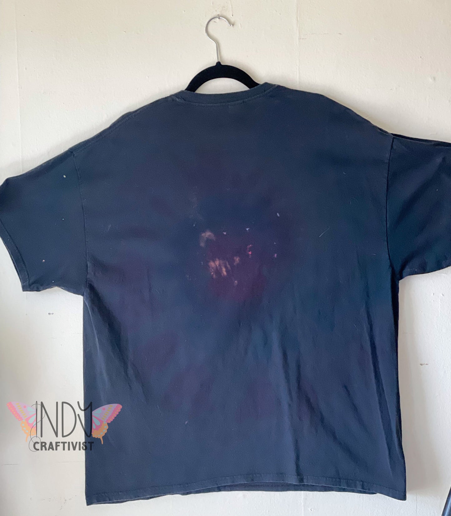 Rainbow Heart Adult XX Reverse Dyed Tie Dye T-shirt