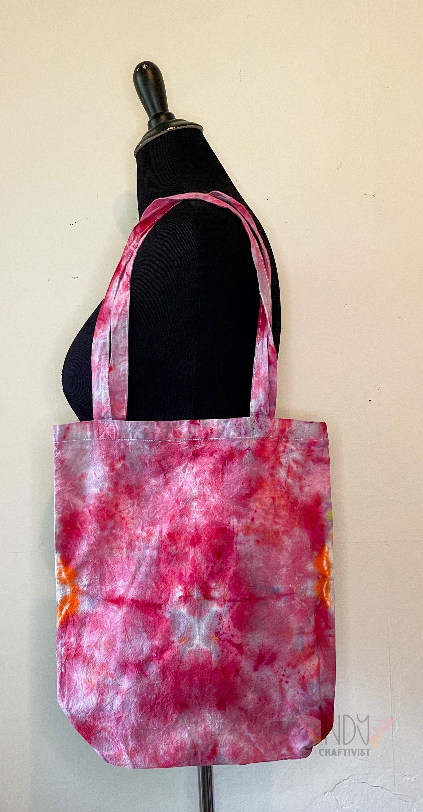 Holographic Mandala Tie Dye Tote Bag