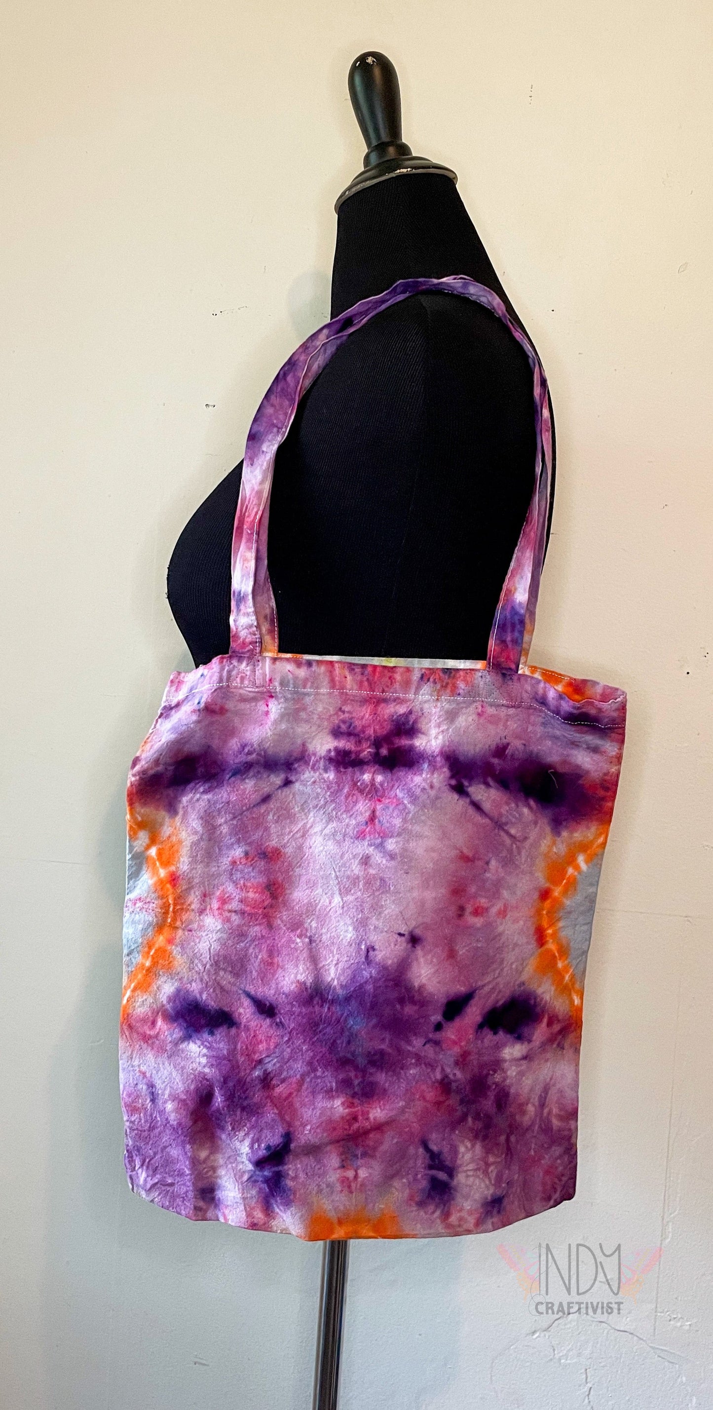 Holographic Mandala Tie Dye Tote Bag