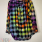 Buttery Soft Extra Large Long Sleeve Upcycled Tie Dye Blouse