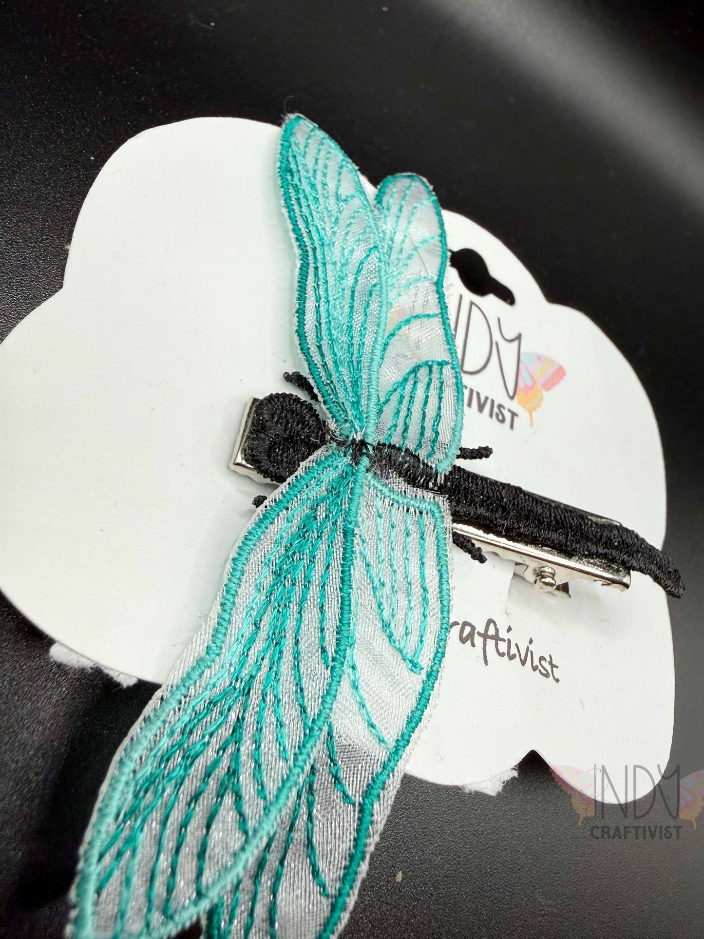 Embroidered Dragonfly Hair Jewelry