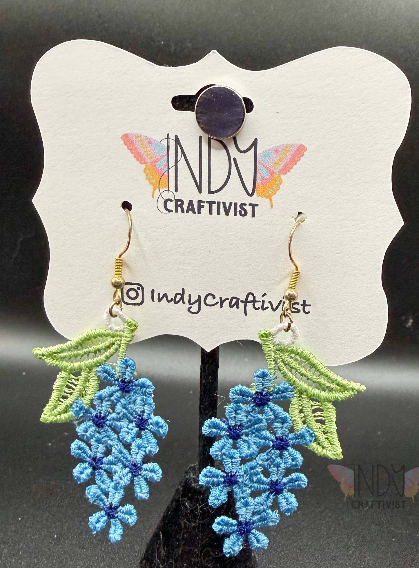 Bluebonnet Flower Earrings