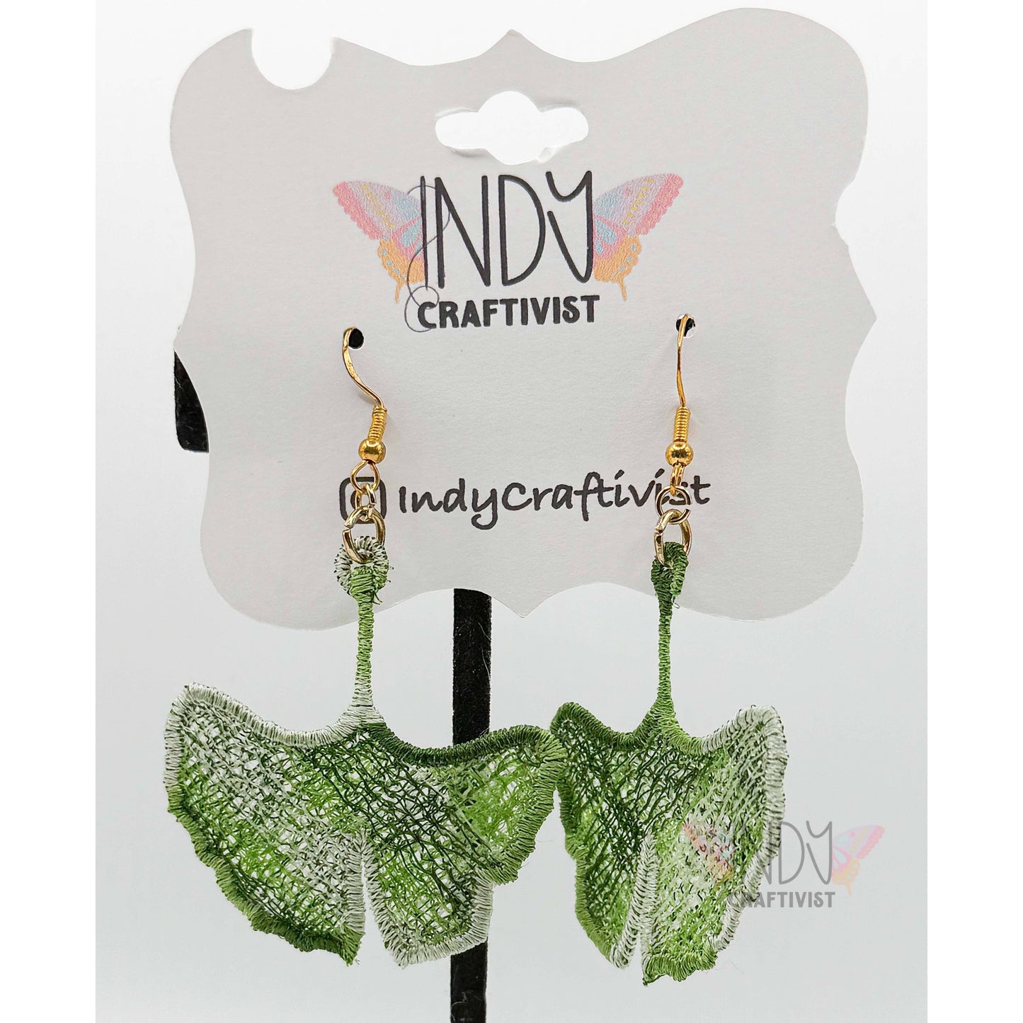 Ginkgo Biloba Leaf Earrings