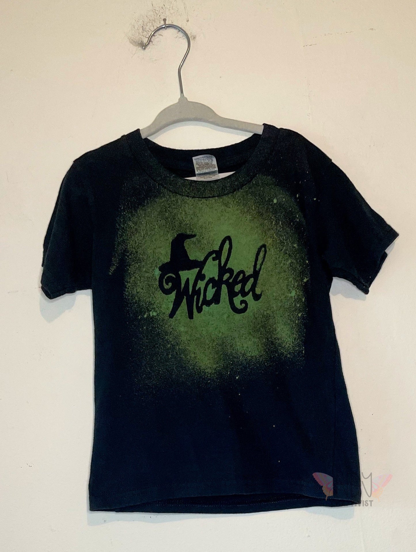 Wicked 4T Halloween Reverse Tie Dyed T-shirt