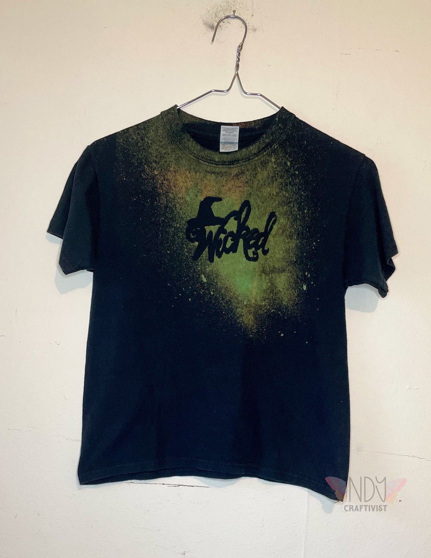 Wicked Kids Small Halloween Reverse Tie Dyed T-shirt