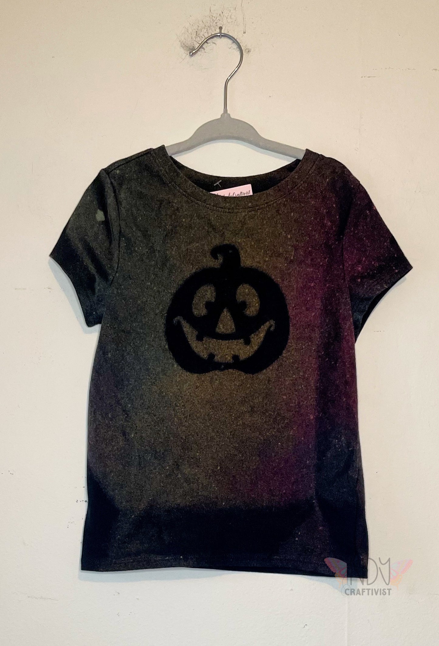 Kids Extra Small Halloween Reverse Tie Dyed T-shirt