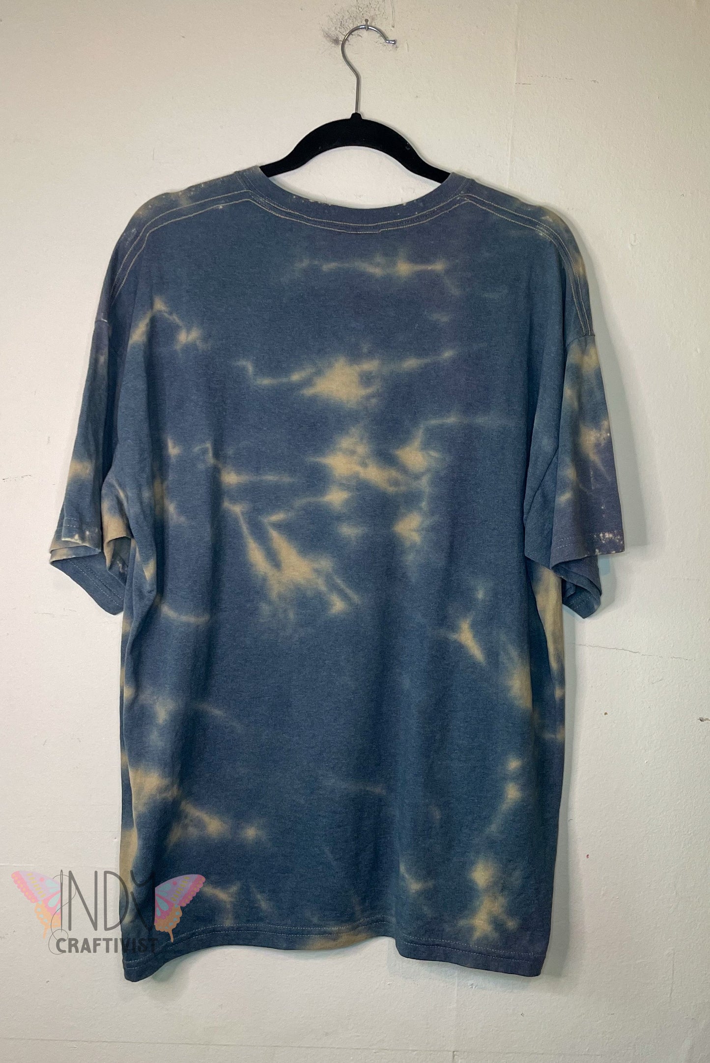 Spider Web Adult Extra Large Halloween Reverse Tie Dye T-shirt