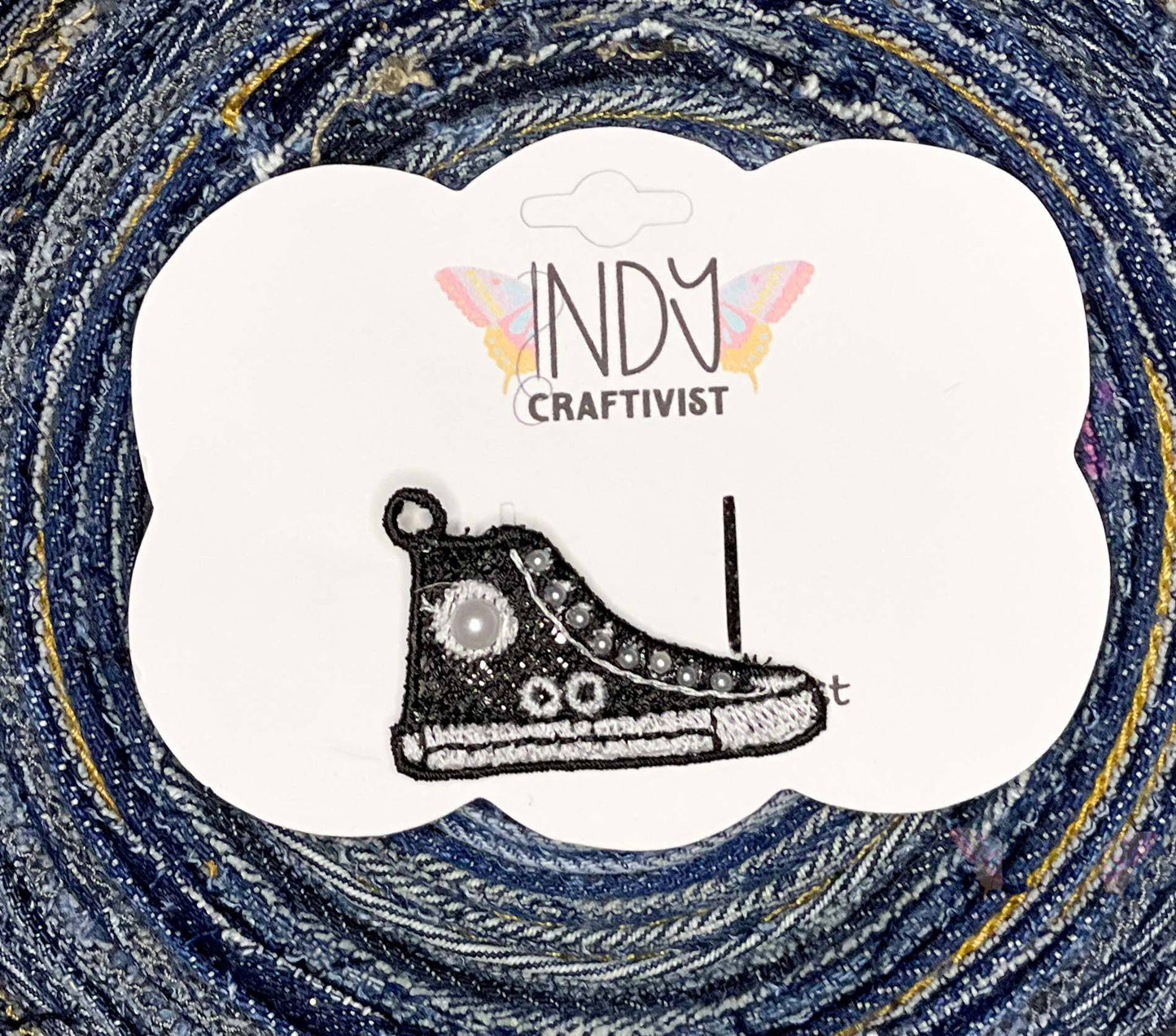 Embroidered I’m Speaking Converse Like Lapel Pin