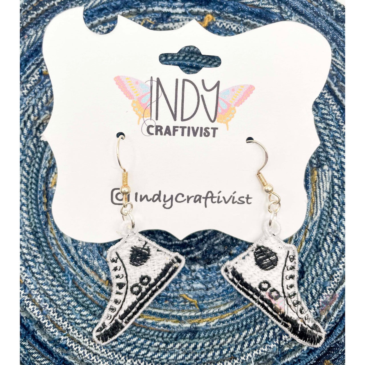 Made-To-Order I'm Speaking Converse Like Earrings