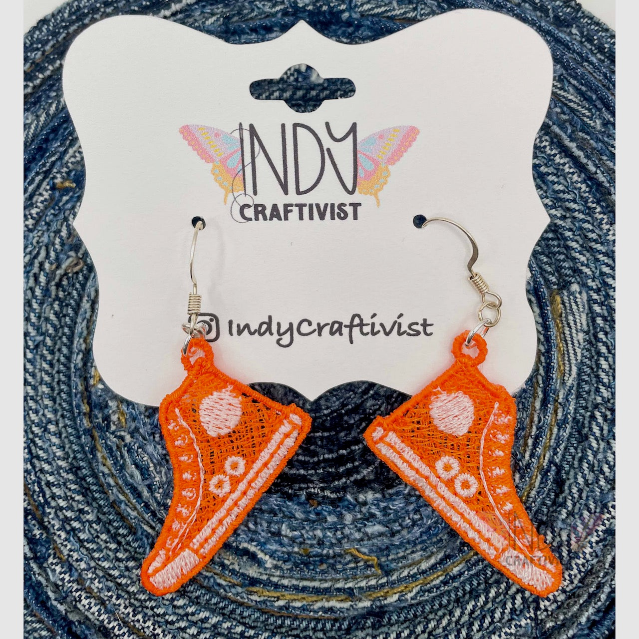 Made-To-Order I'm Speaking Converse Like Earrings