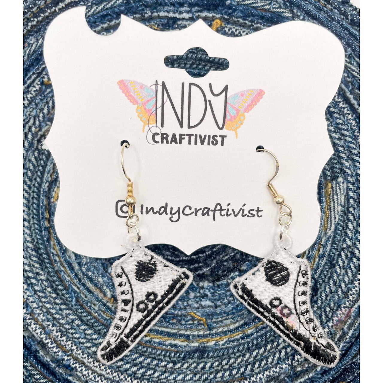 Made-To-Order I'm Speaking Converse Like Earrings