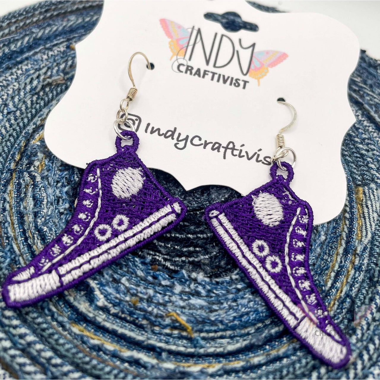 Made-To-Order I'm Speaking Converse Like Earrings