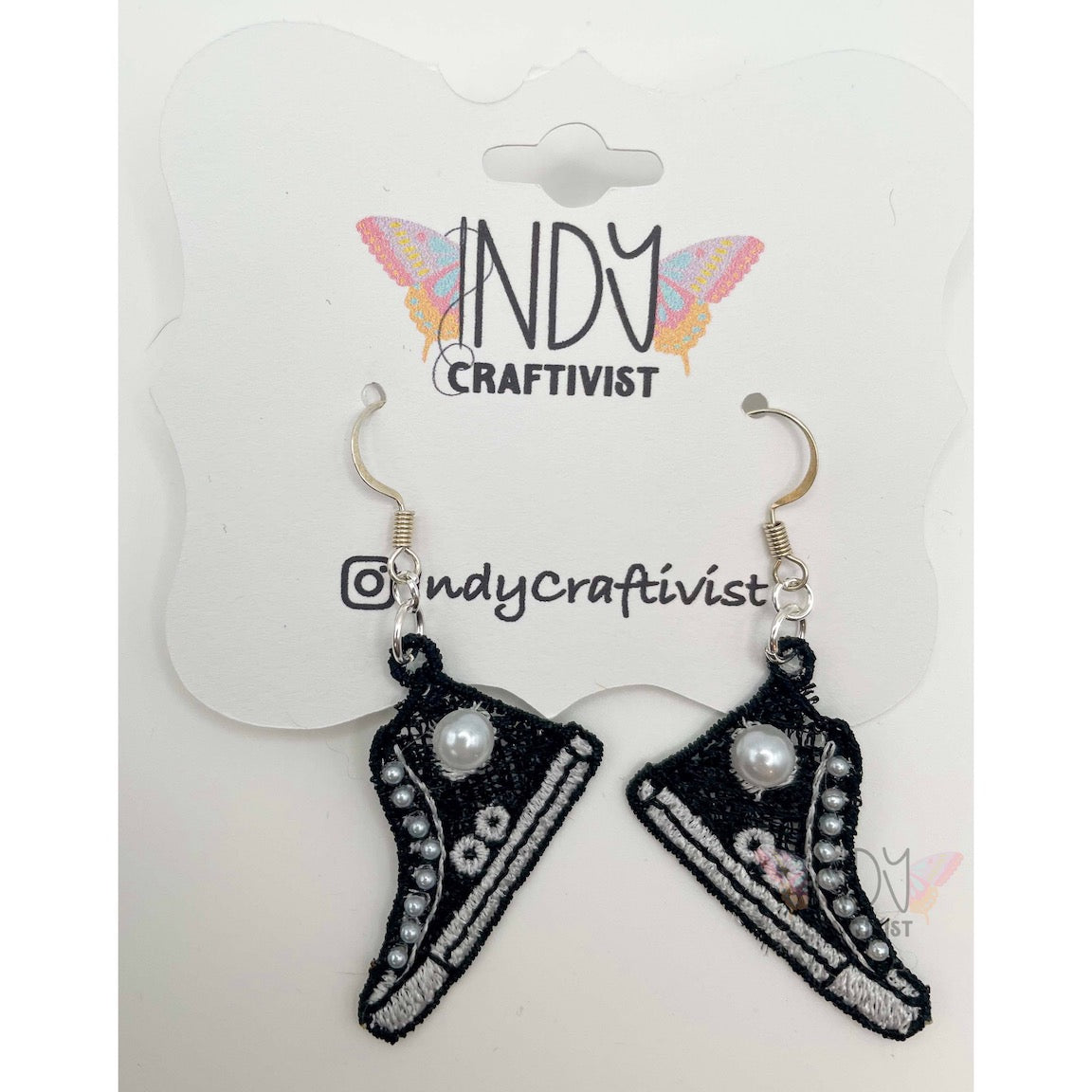 Made-To-Order I'm Speaking Converse Like Earrings With Pearls