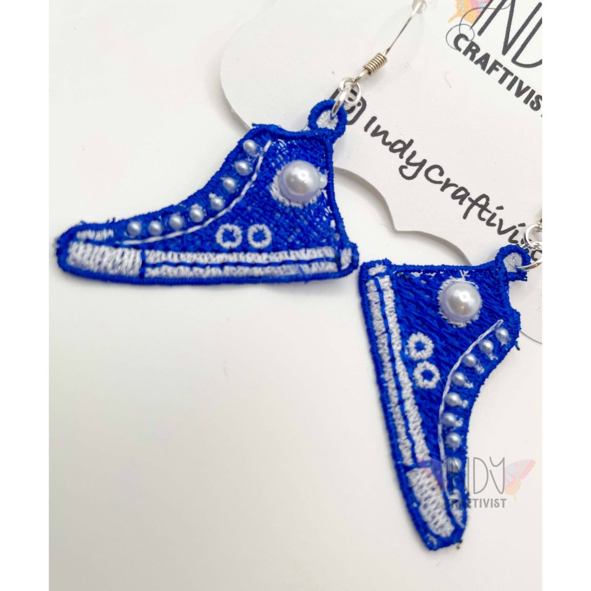 Made-To-Order I'm Speaking Converse Like Earrings With Pearls
