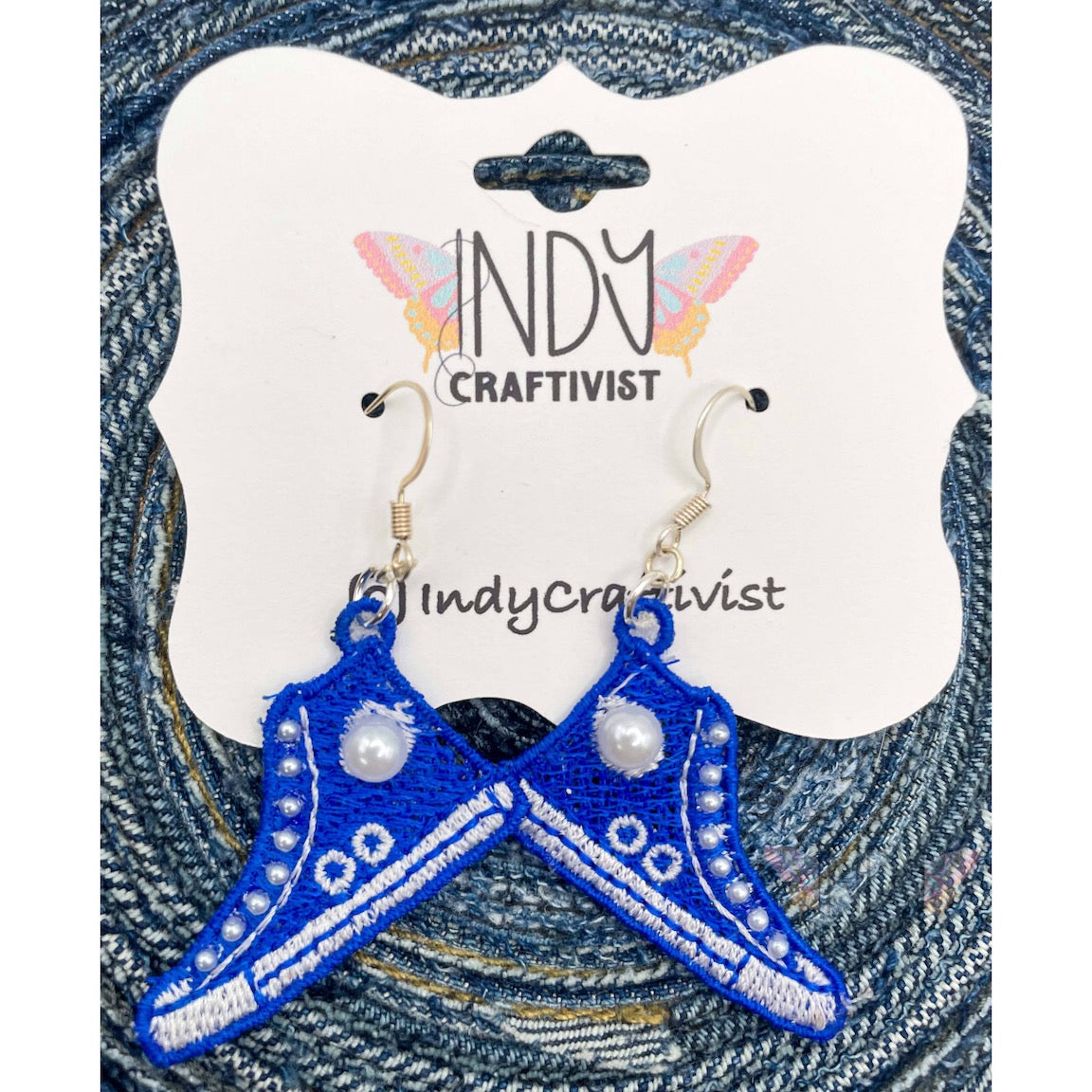 Made-To-Order I'm Speaking Converse Like Earrings With Pearls