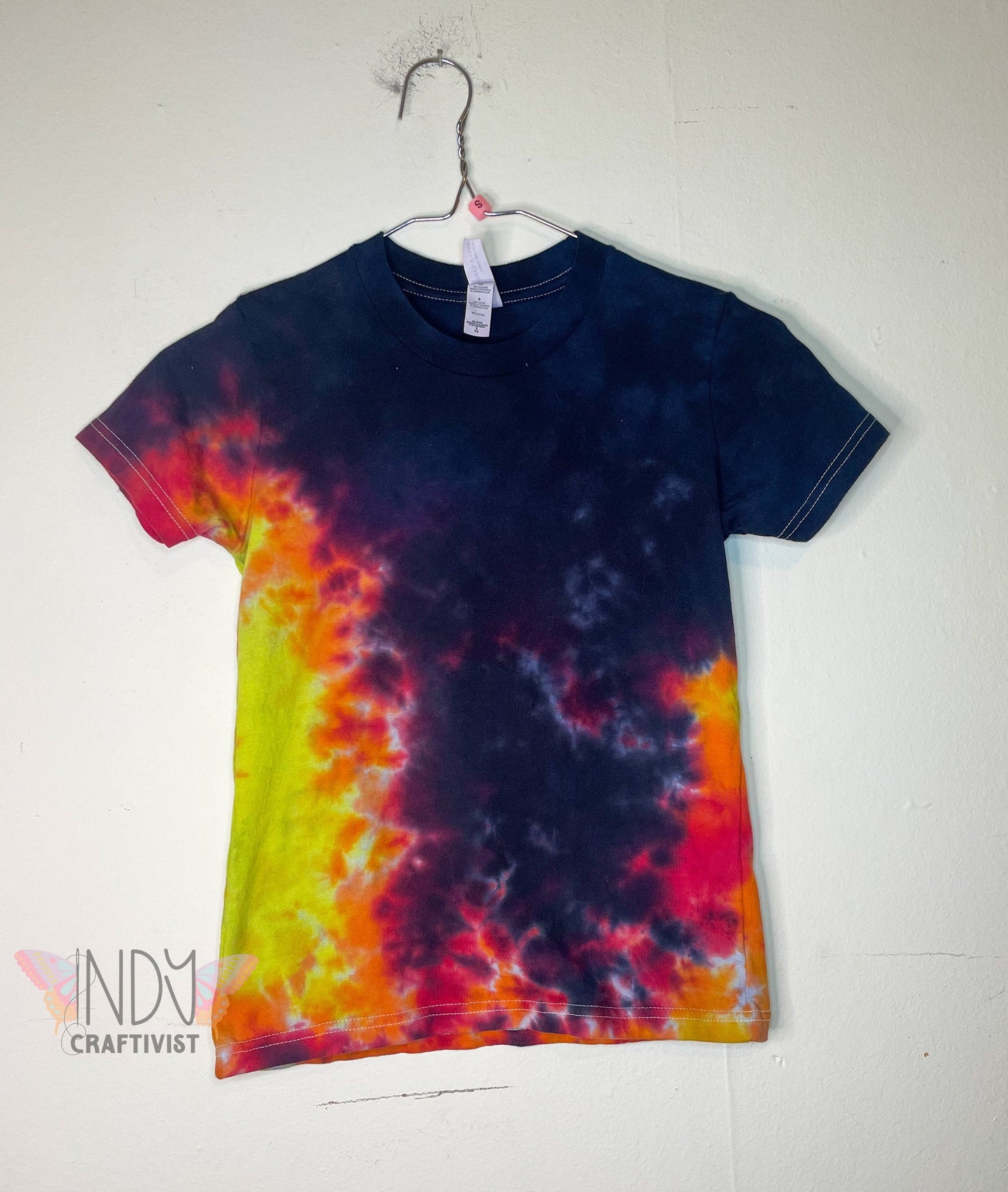 Small Kids Fire Tie Dyed T-shirts