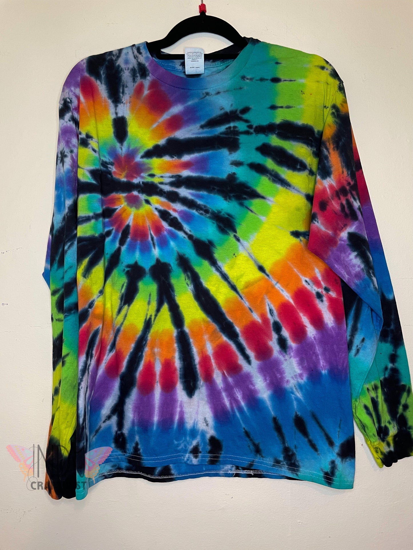 Adult Large Long Sleeve Tie Dye T-shirt