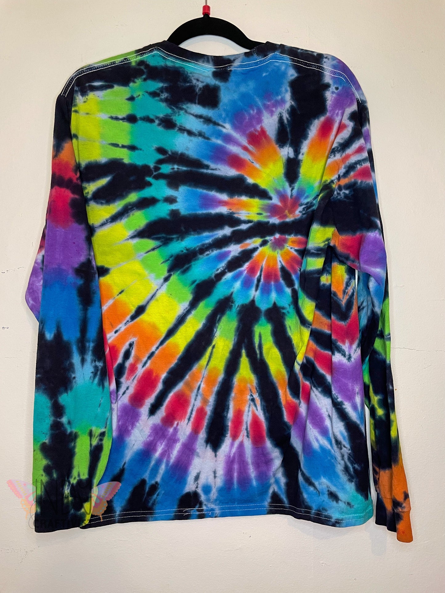 Adult Large Long Sleeve Tie Dye T-shirt