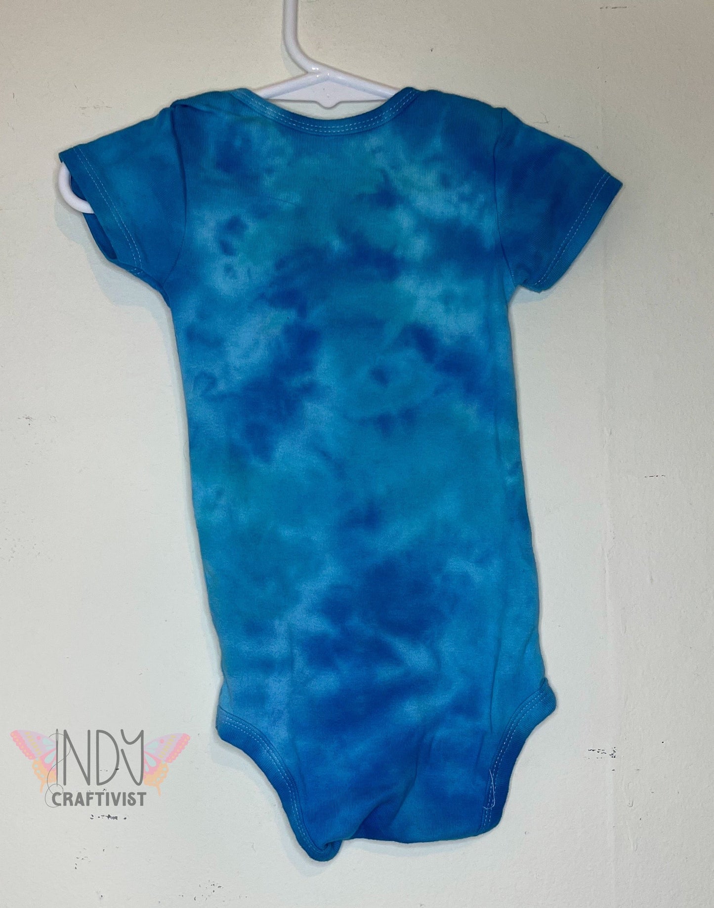18M Blue Ice Dyed Onesie