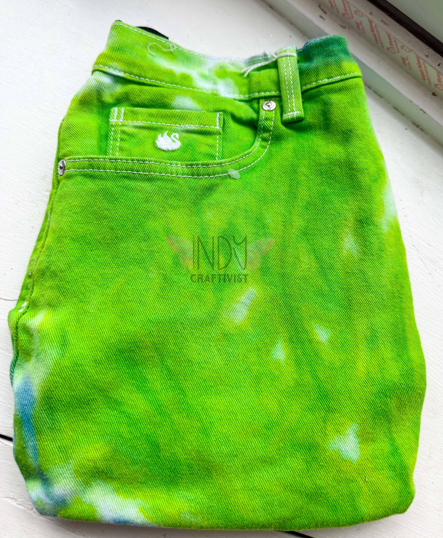Green Upcycled Crossbody Pocket Bag