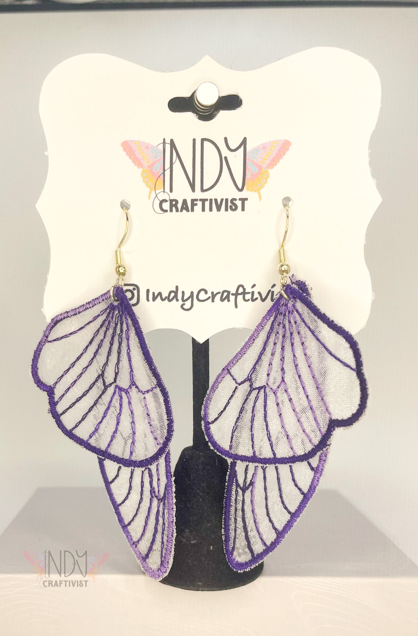 Sheer Butterfly Earrings