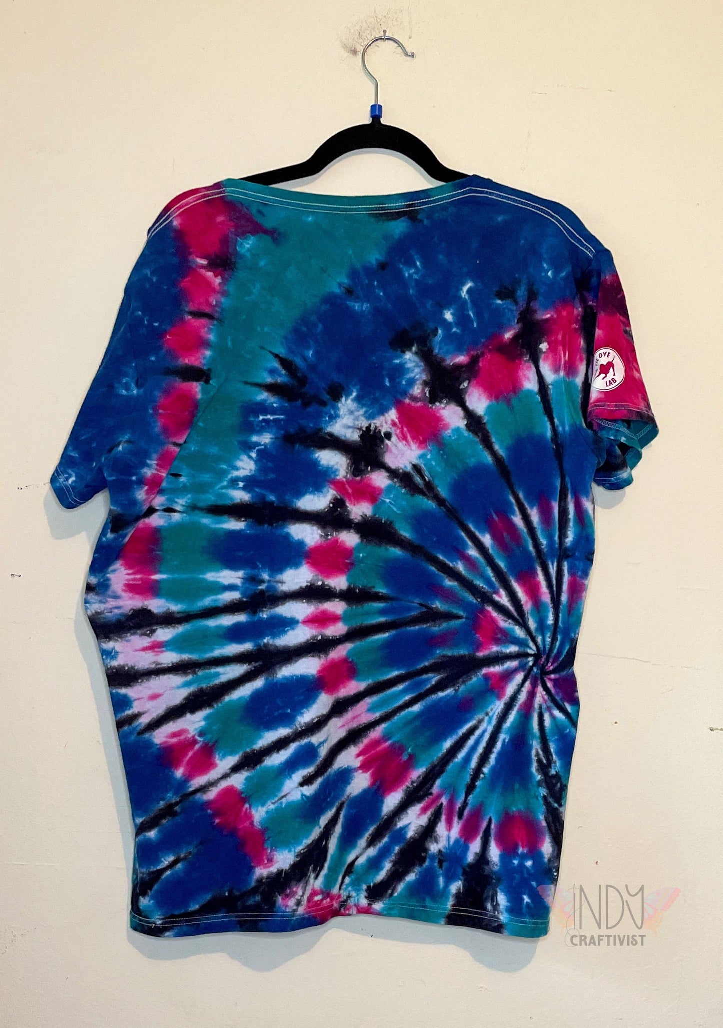 Jewel Tone Swirl 2XL Tie Dye T-shirt