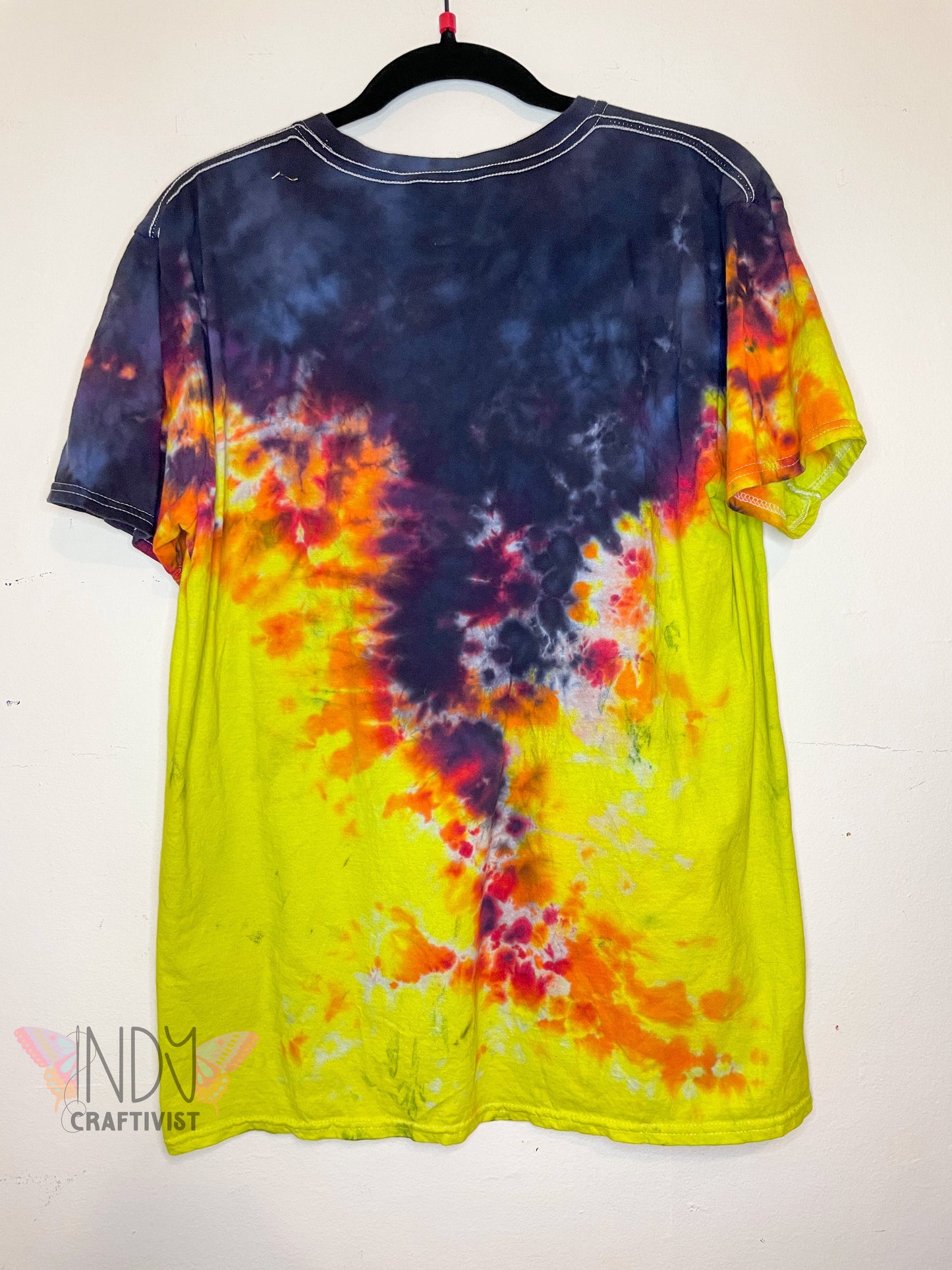 Large Fire Tie Dye T-shirt