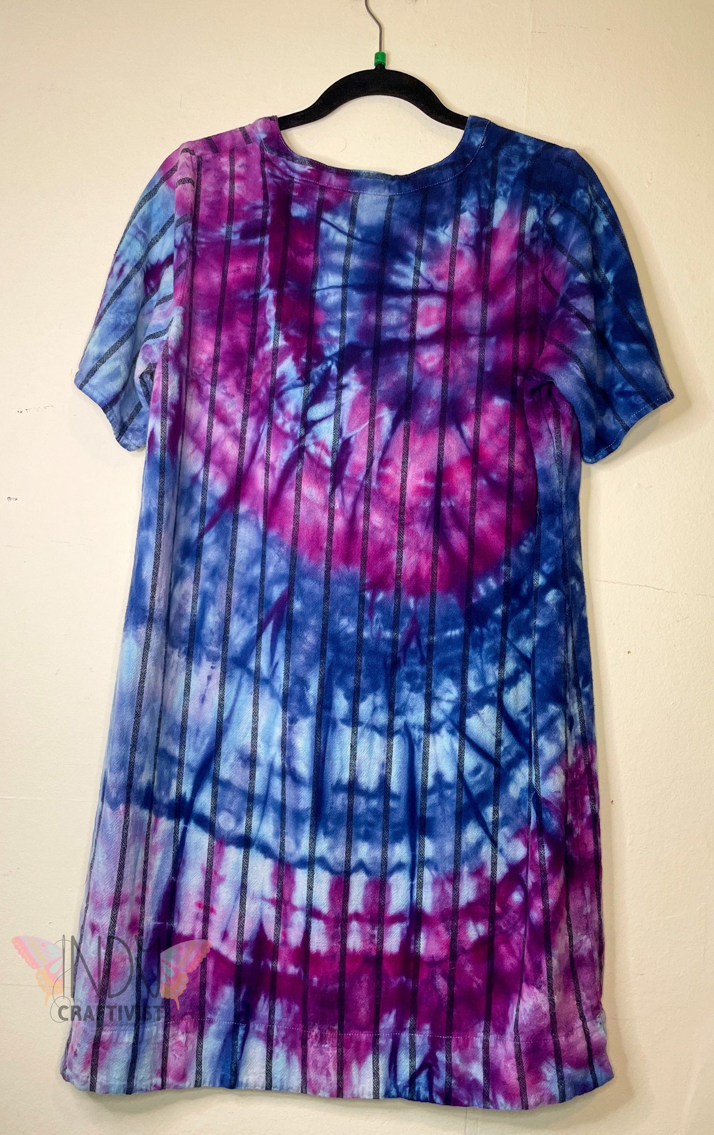 Extra Large Upcycled Tie Dyed Dress