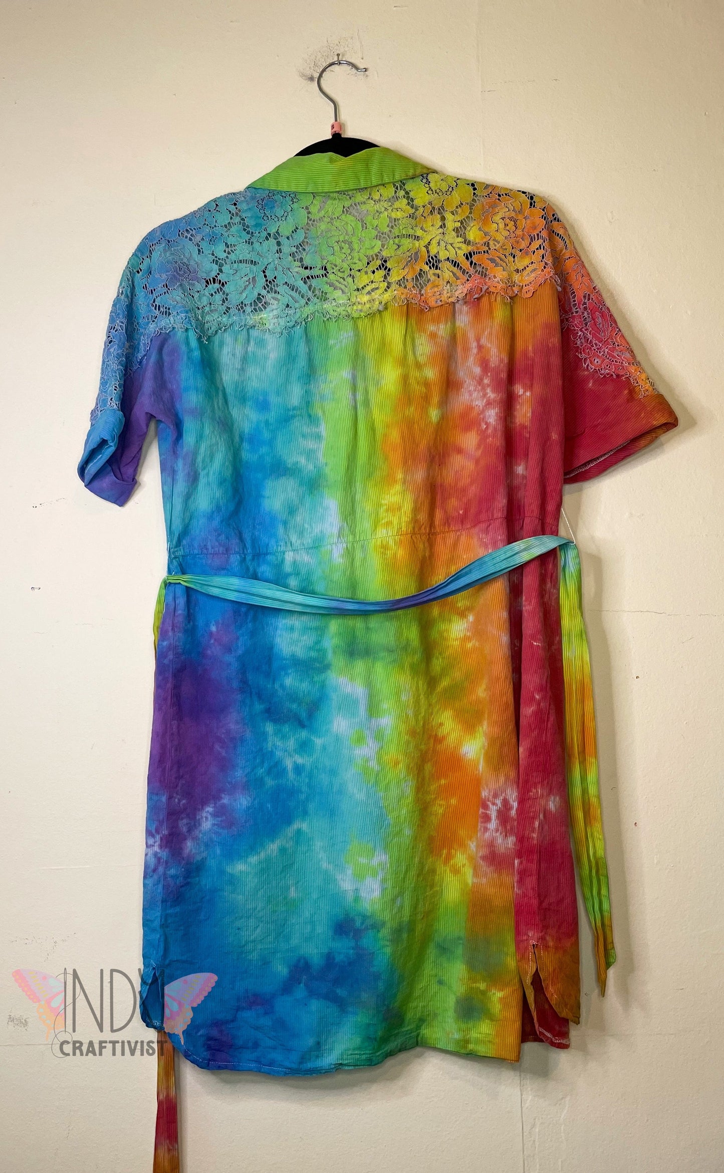 Small Upcycled Tie Dyed Dress