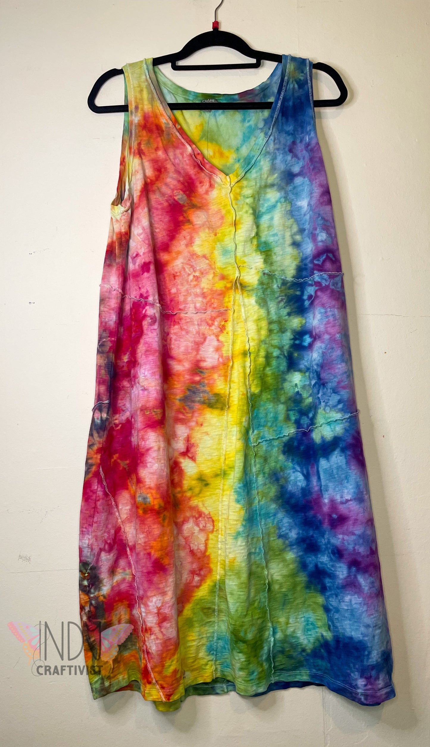 Large Upcycled Tie Dyed Dress