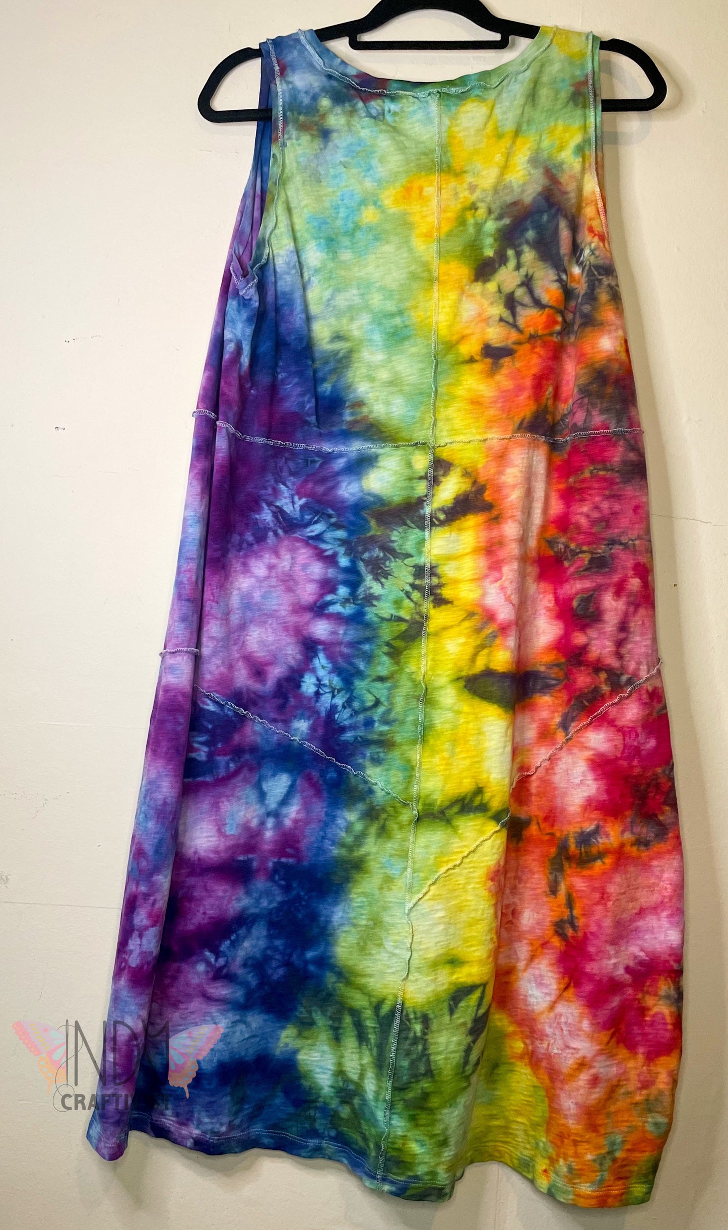Large Upcycled Tie Dyed Dress