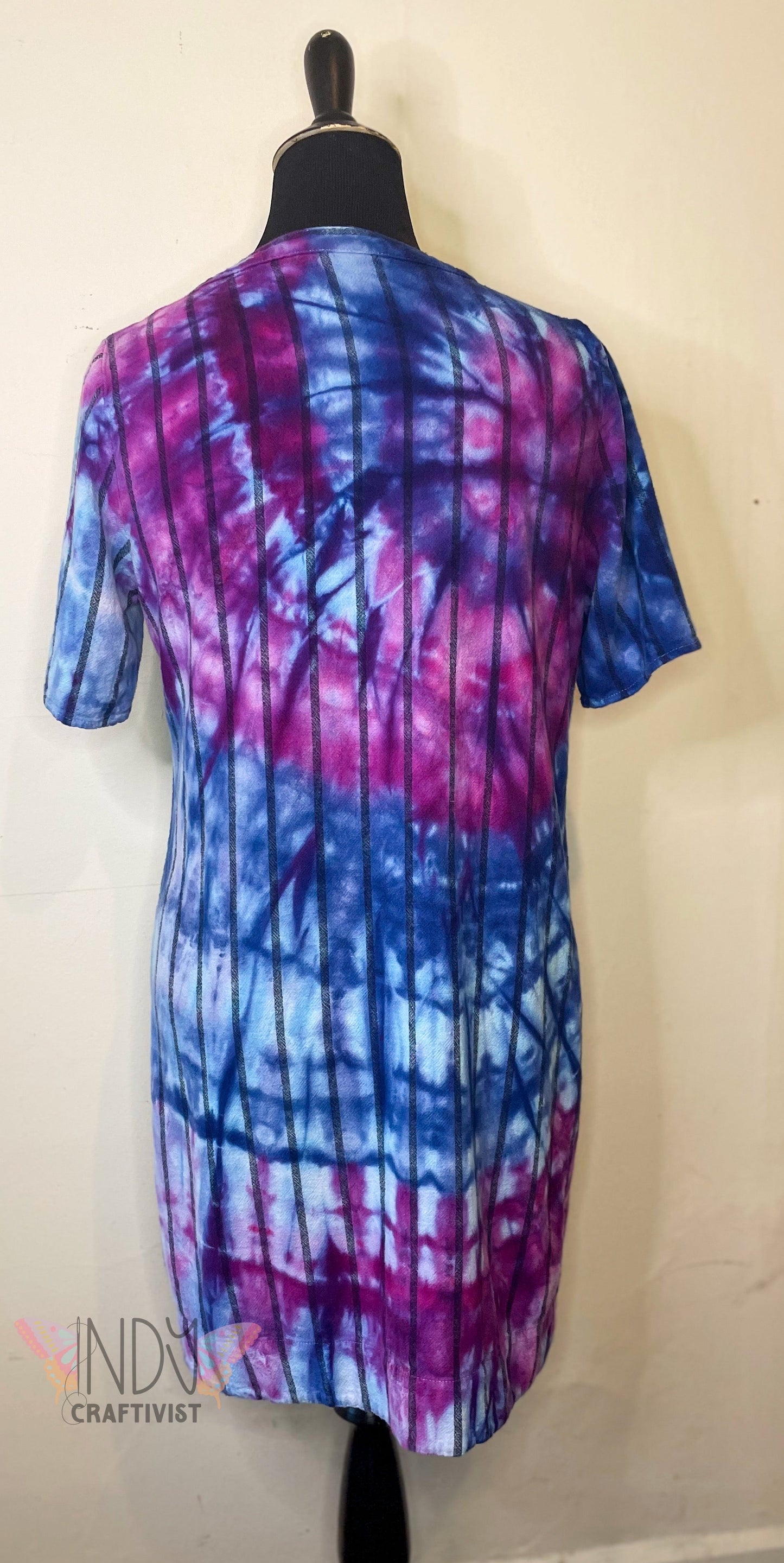 Extra Large Upcycled Tie Dyed Dress