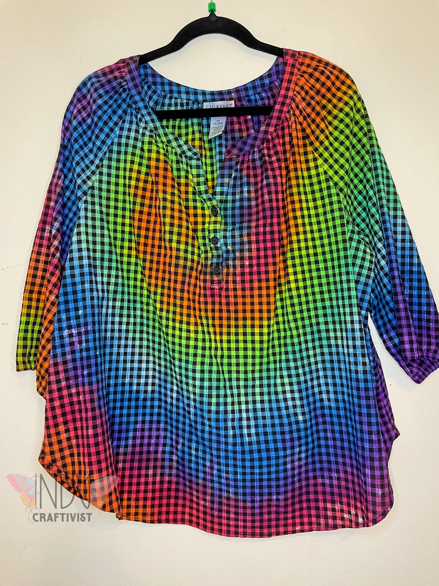 Upcycled Tie Dyed Blouse