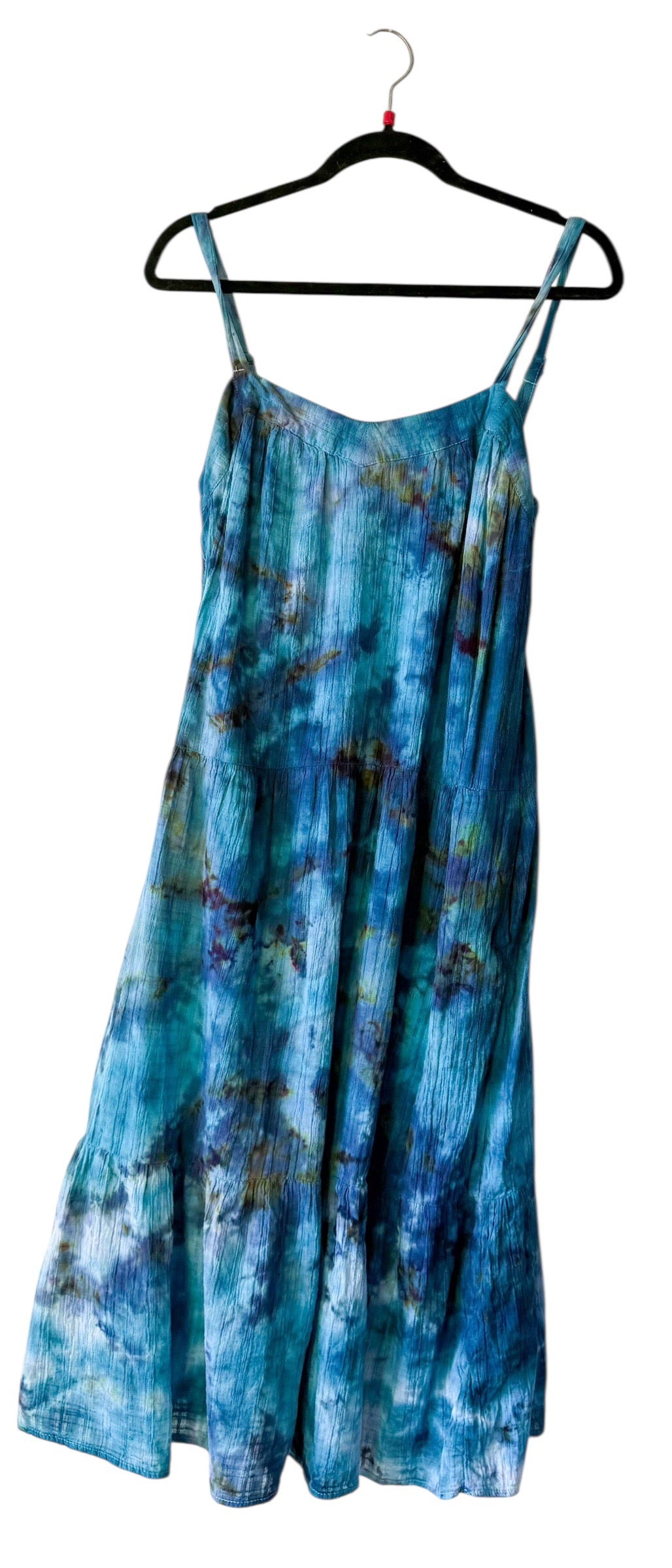 Adult Large Tank Top Upcycled Tie Dye Dress