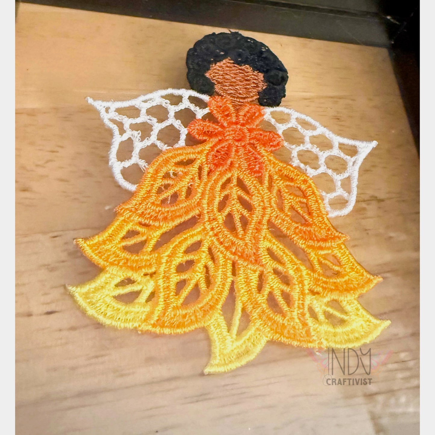 Ember Embroidered Framed Wall Art
