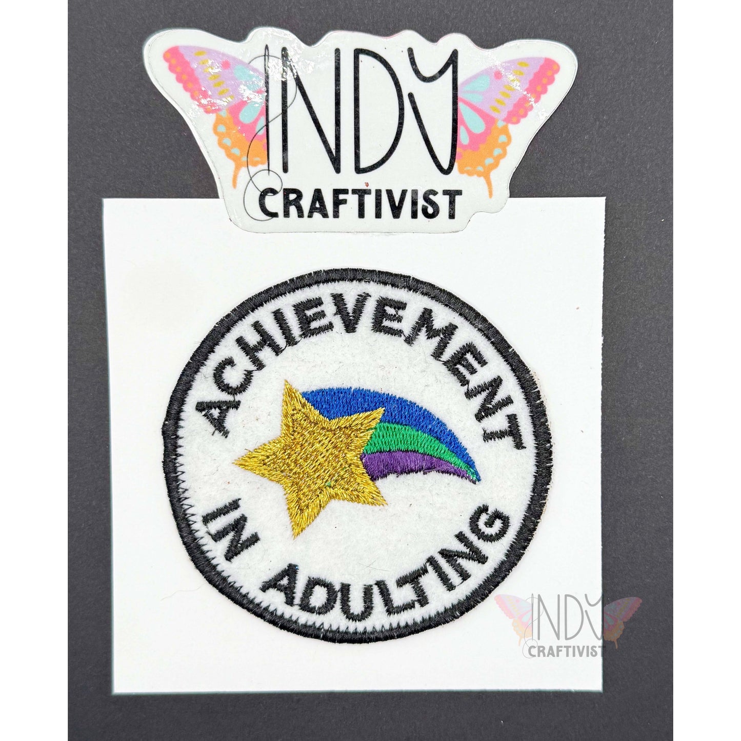 Made-To-Order Achievement In Adulting Upcycled Patch