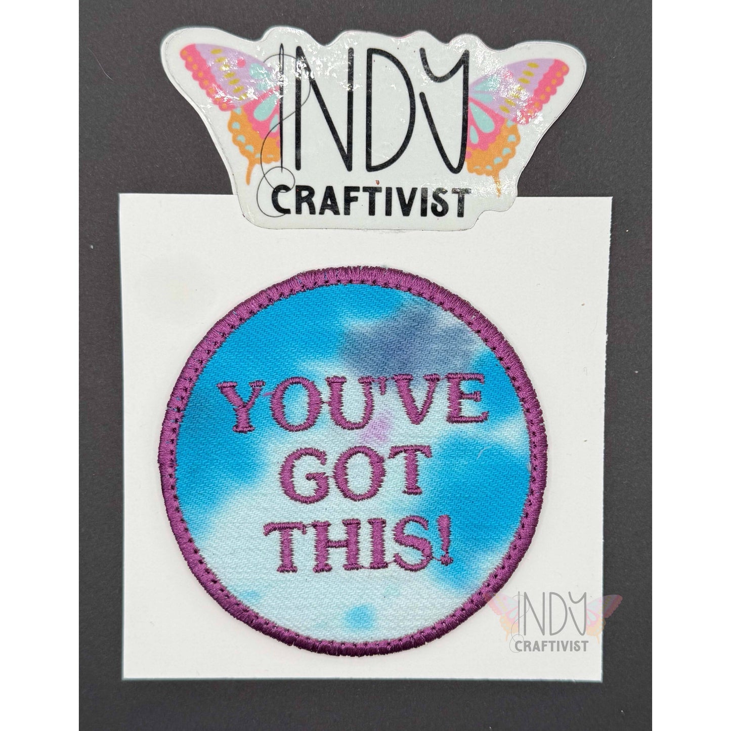 Blue You've Got This Upcycled Patch
