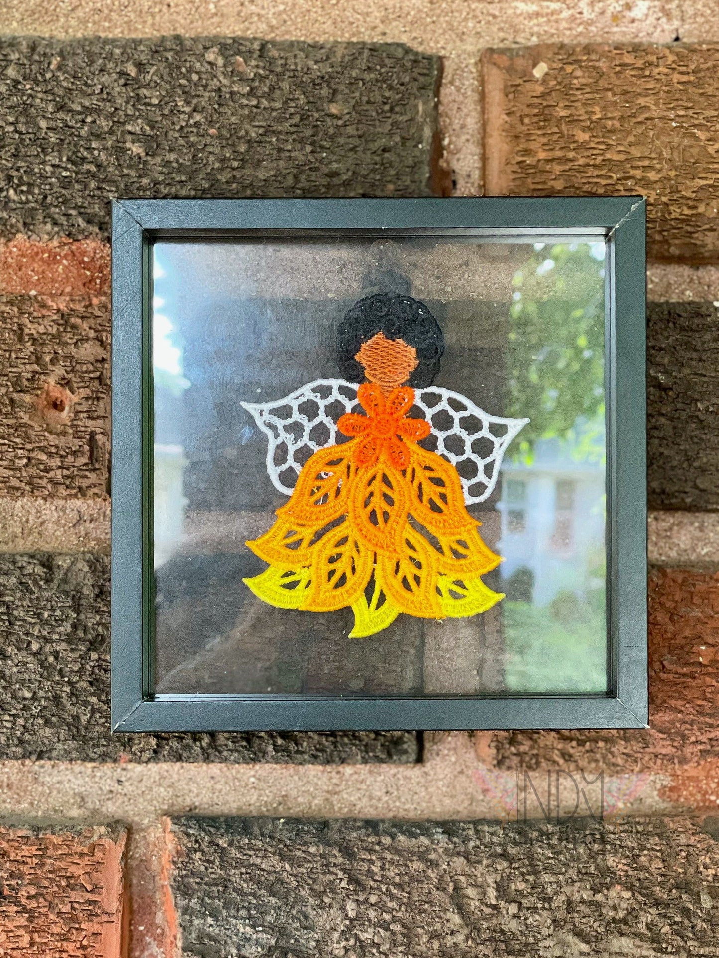 Sophia Embroidered Angel Framed Wall Art