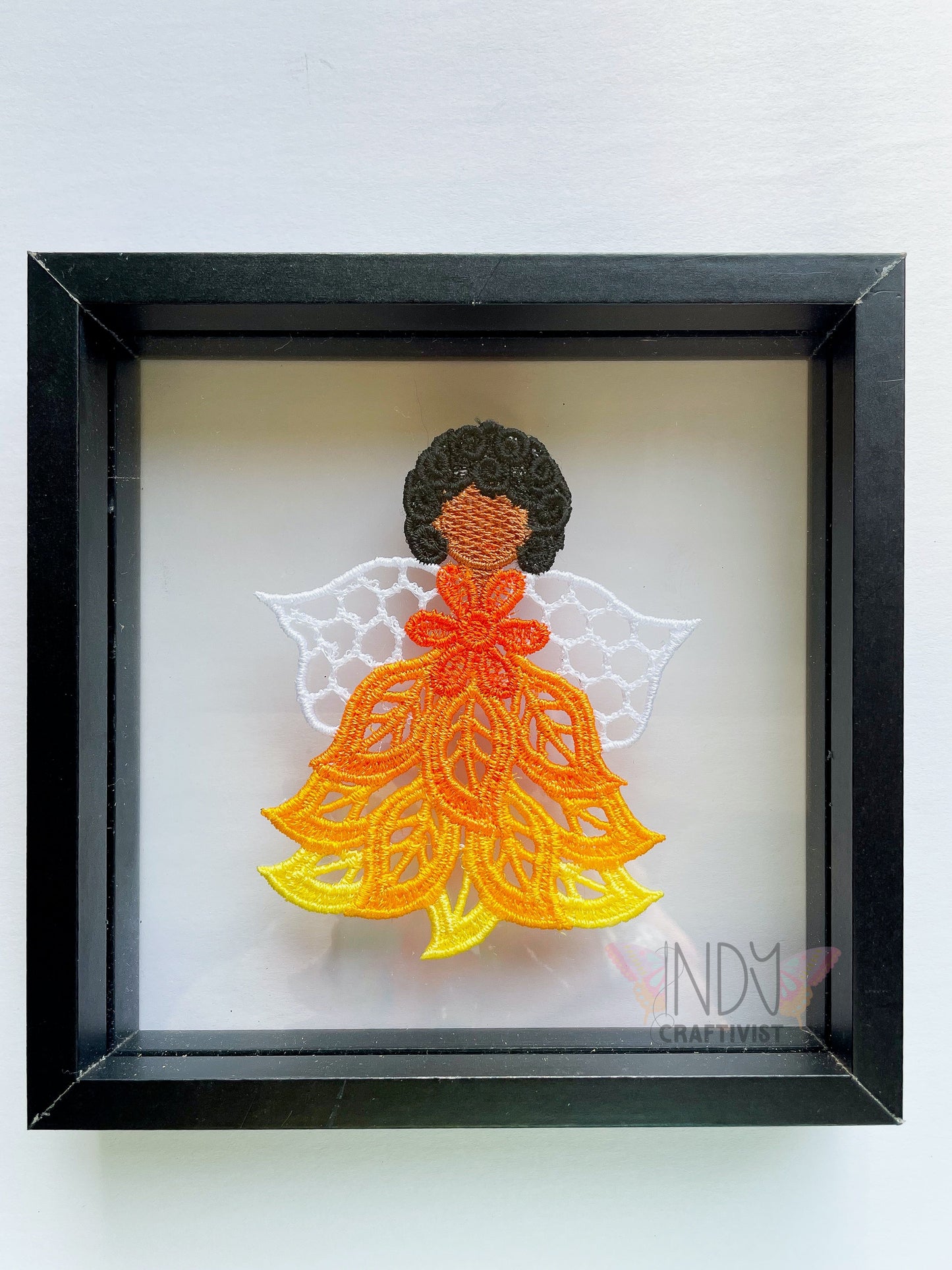 Sophia Embroidered Angel Framed Wall Art