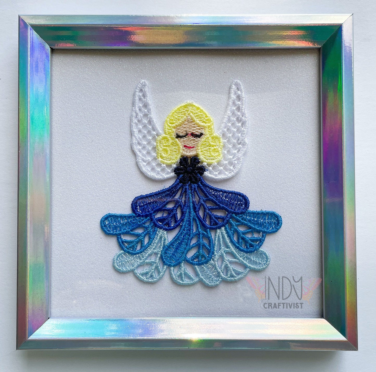 Blair Embroidered Angel Framed Wall Art