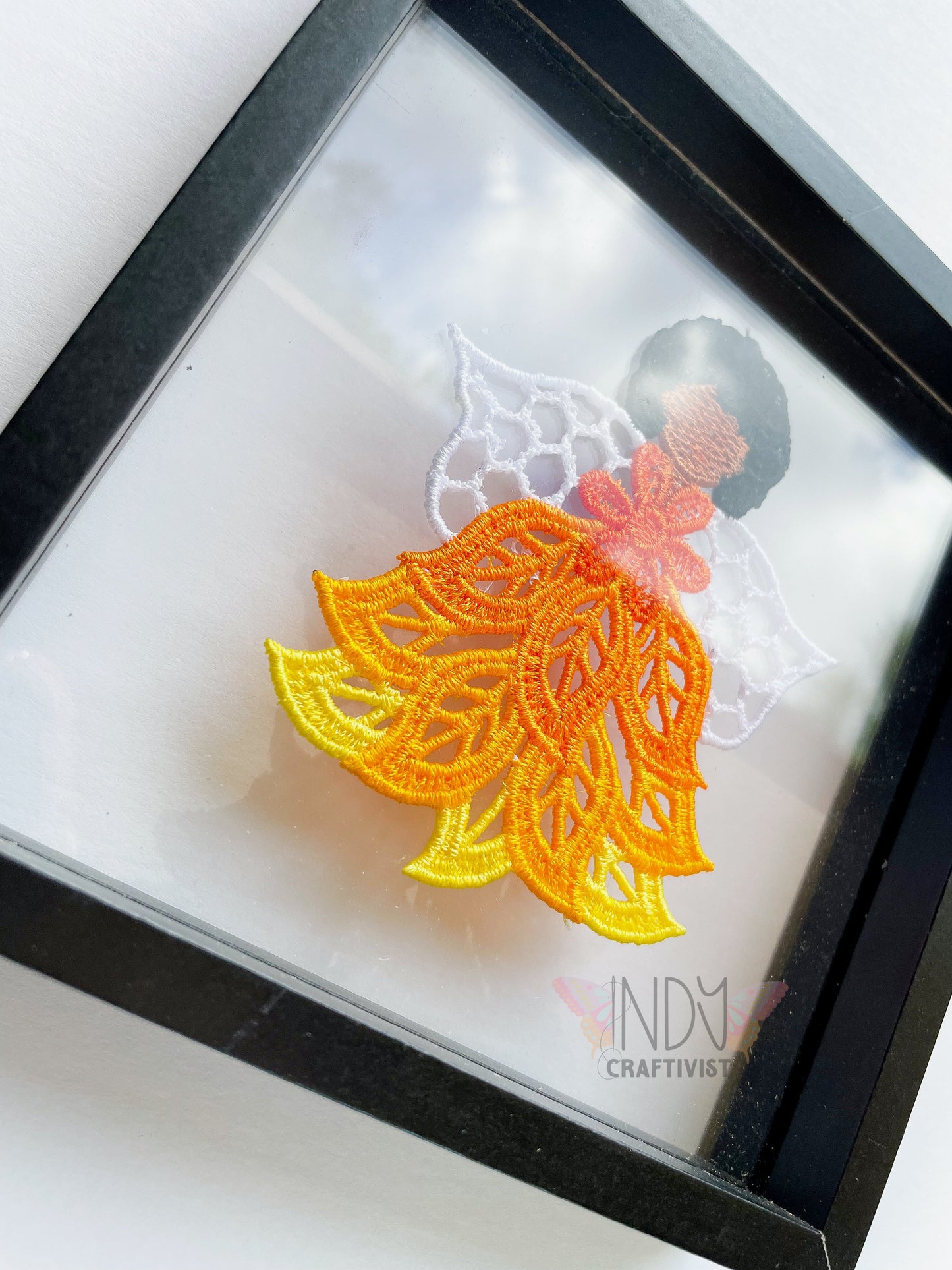 Sophia Embroidered Angel Framed Wall Art