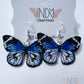 Made-To-Order Blue Monarch Full Butterfly Earrings