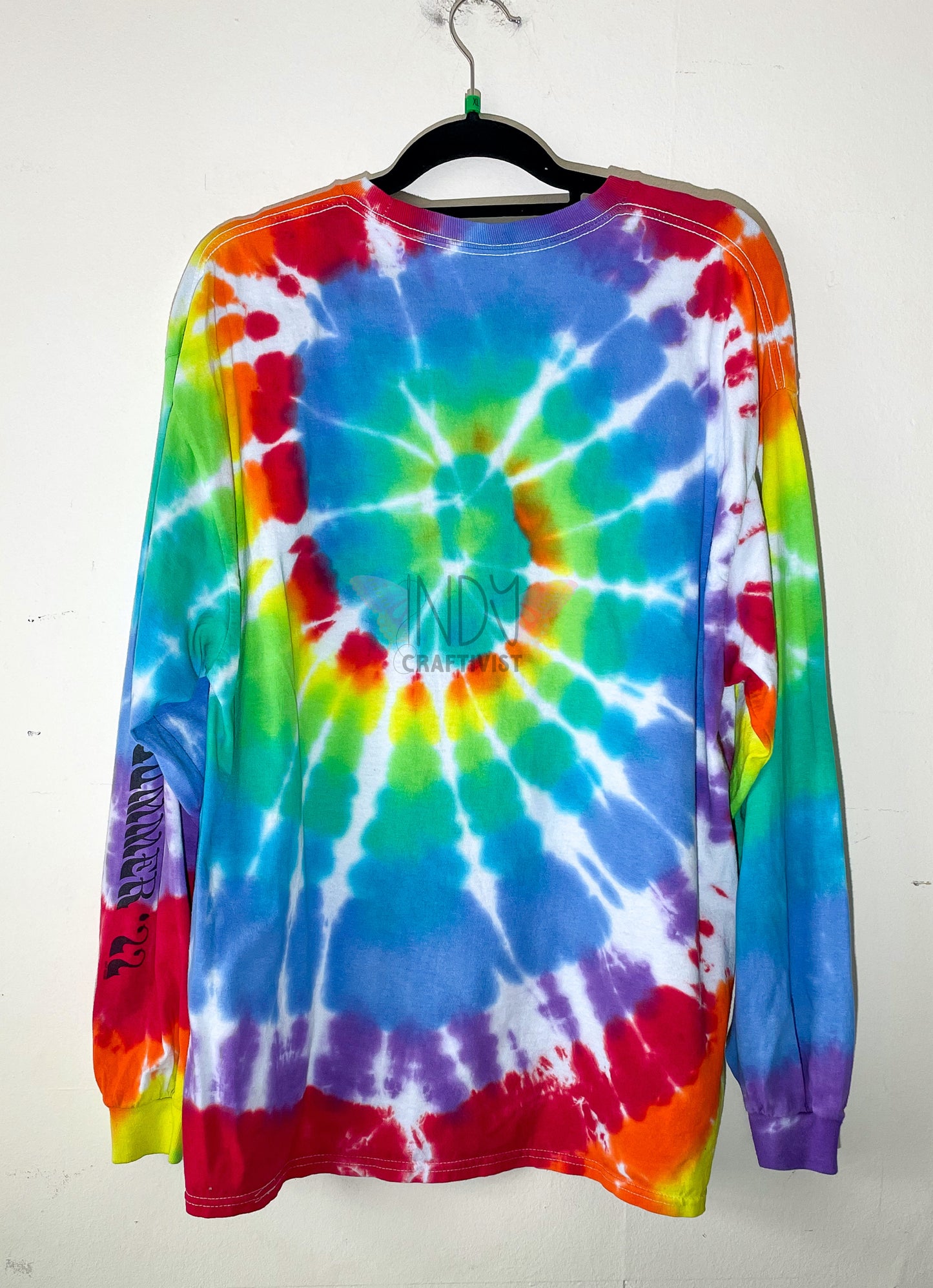 Adult Extra Large Long Sleeve Tie Dye T-shirt