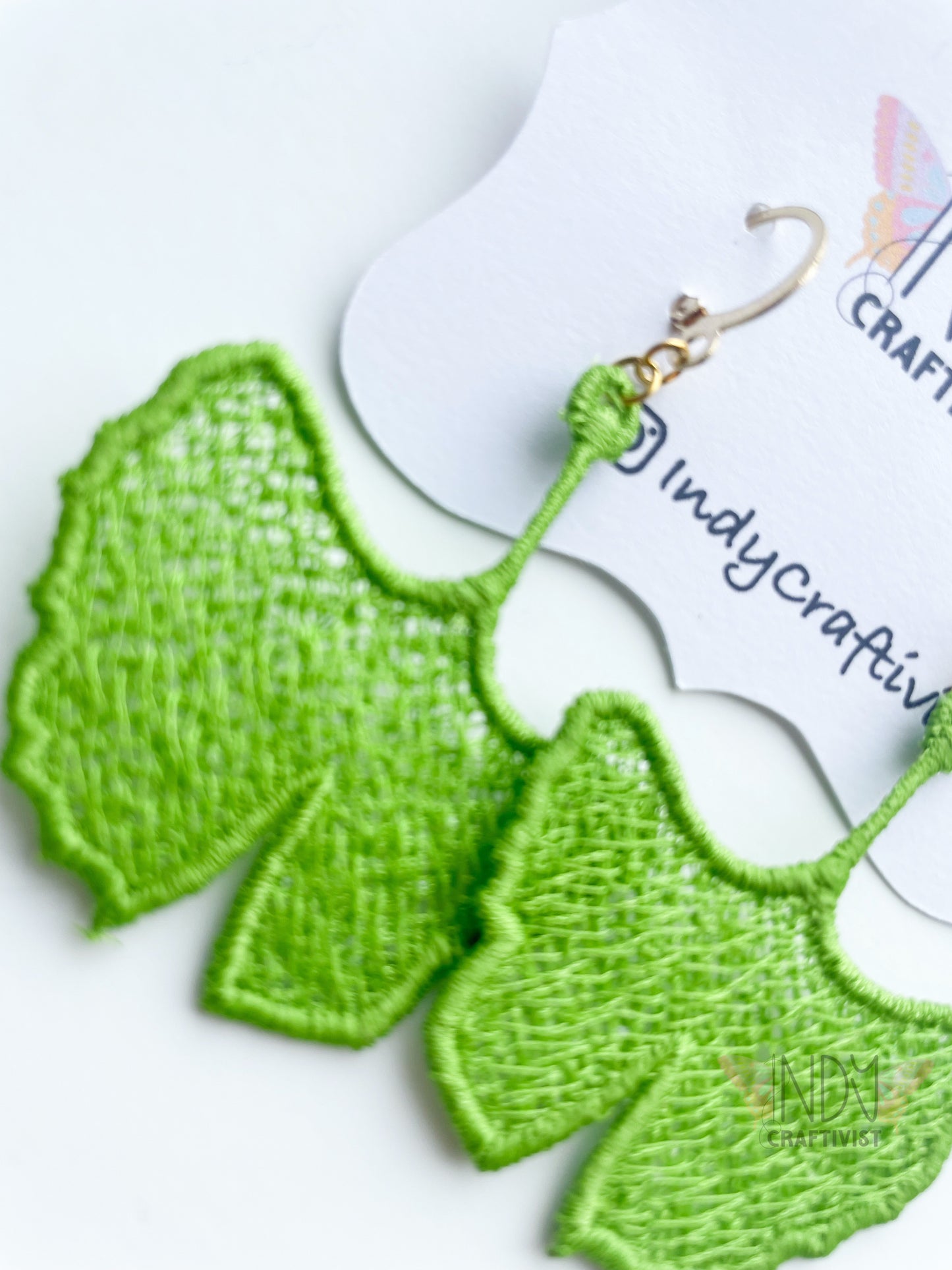 Made-To-Order Ginkgo Biloba Leaf Earrings