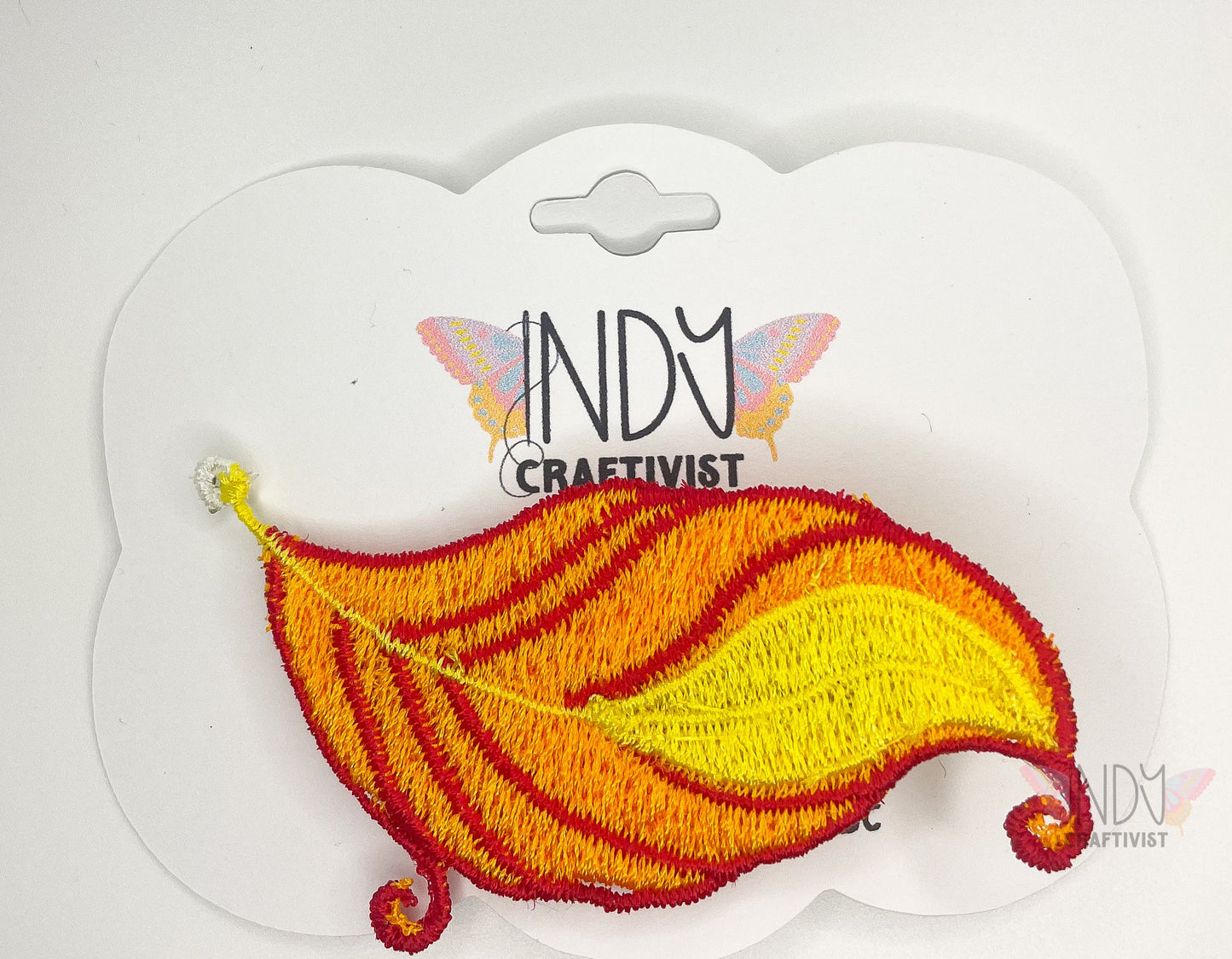 Peacock Feather Freestanding Lace Embroidered Hair Clip