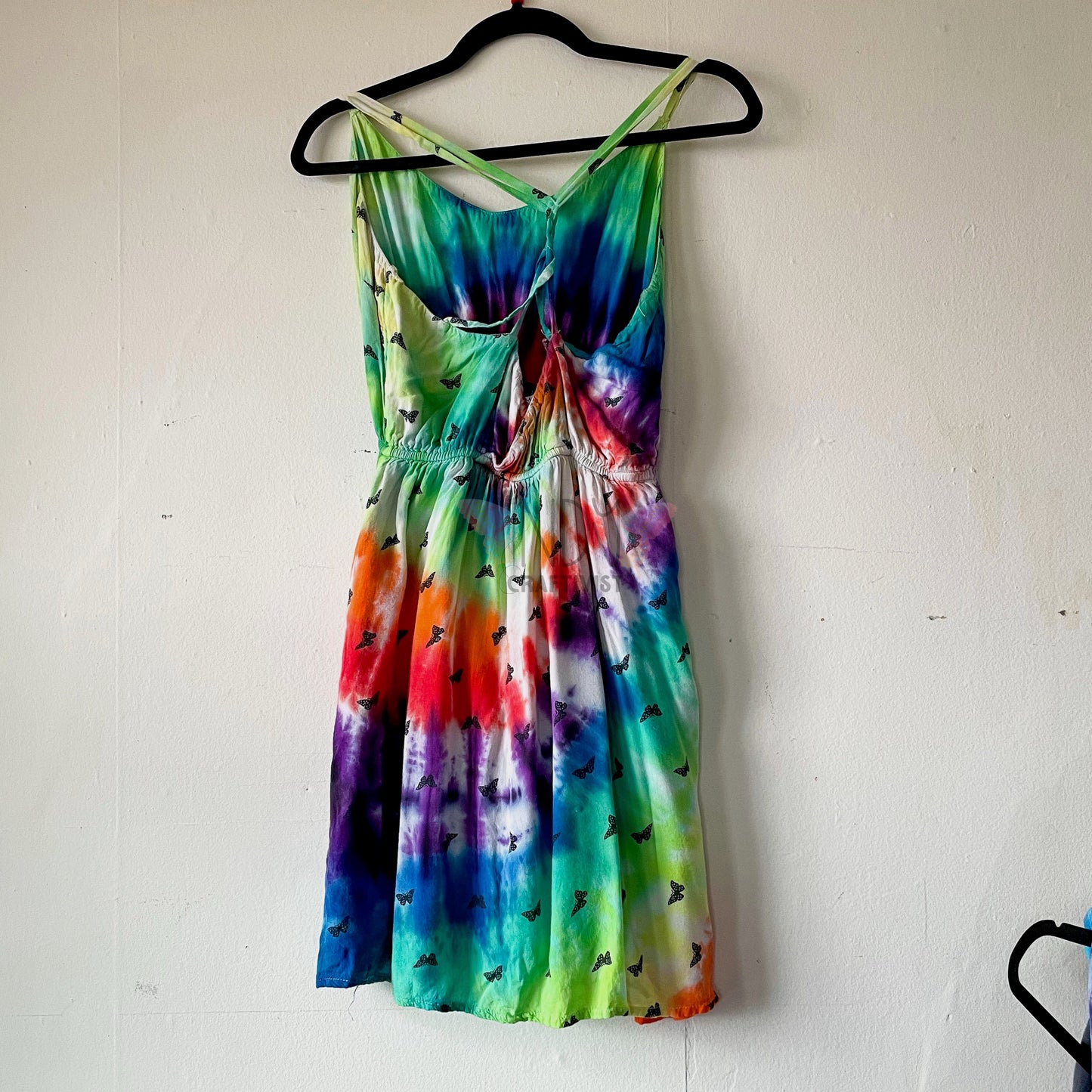 Adult Large Upcycled Tie Dye Tank Top Dress