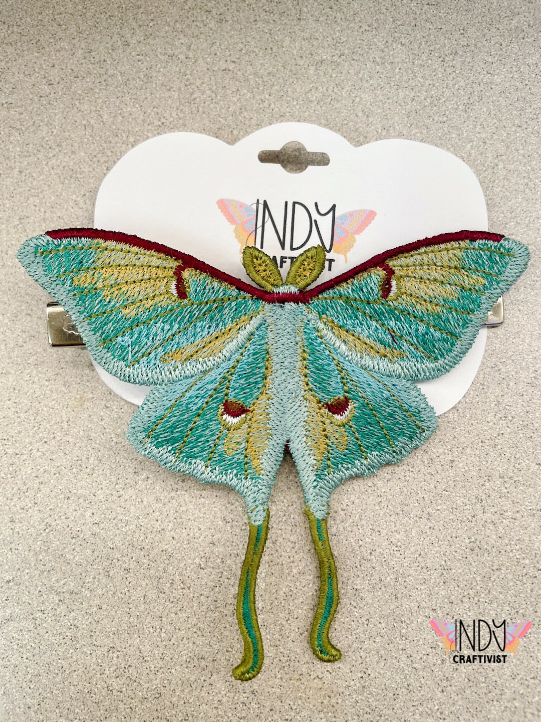 Made-To-Order Luna Moth Hair Jewelry