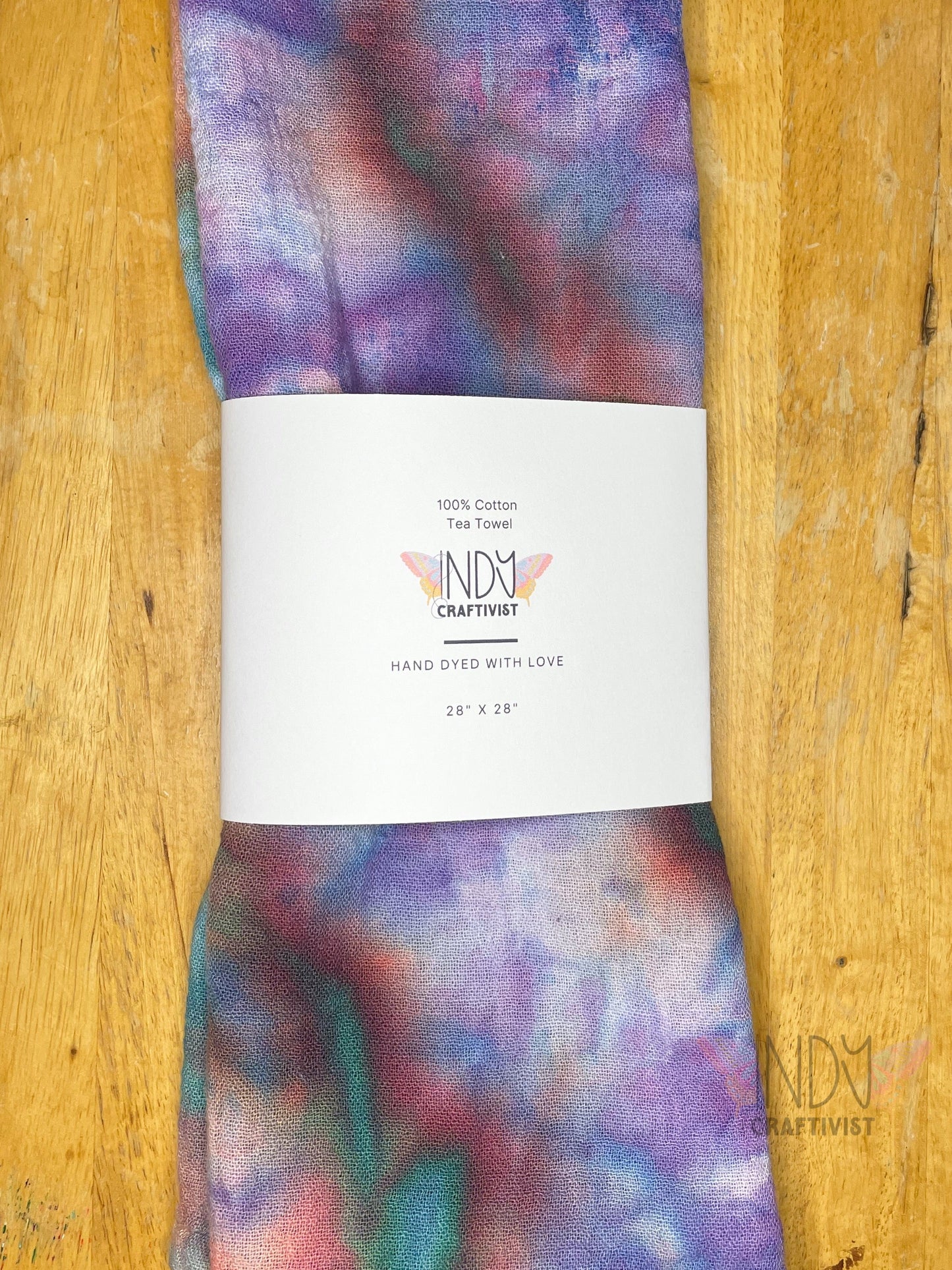 Ice Dyed Tea Towel