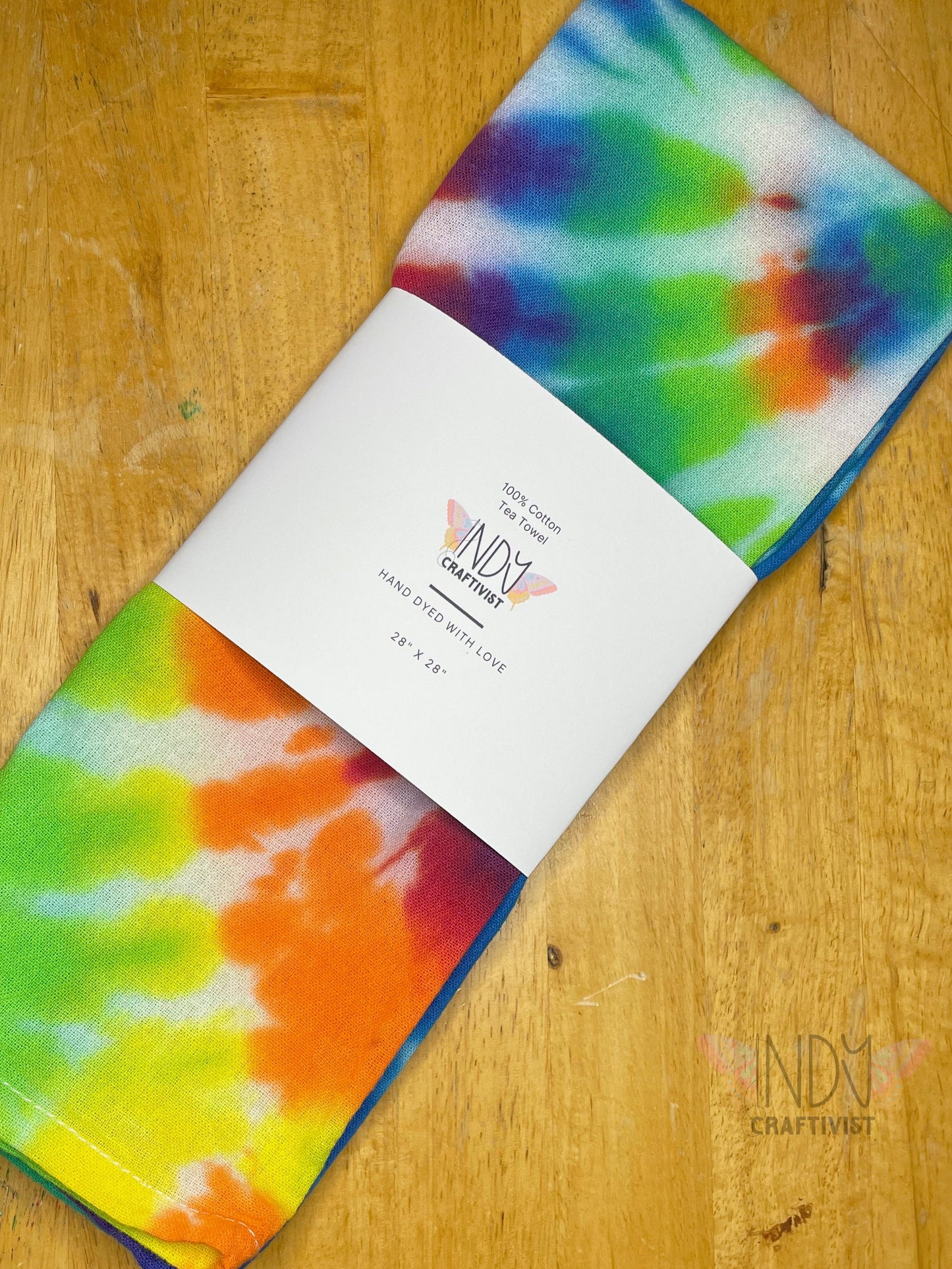Rainbow Tie Dyed Tea Towels